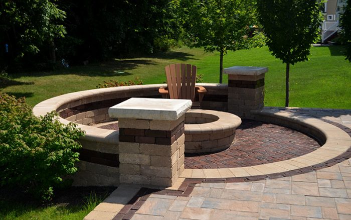 Paver Patio with Firepit