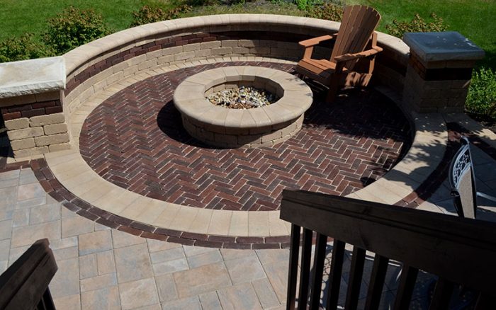 Paver Patio with Firepit
