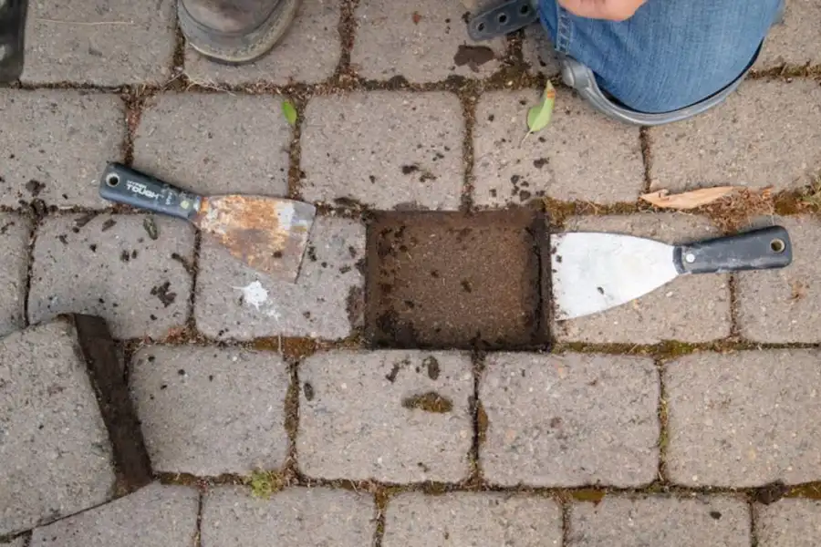 Repairing and Replacing Damaged Patio Pavers - Traditions Landscapers