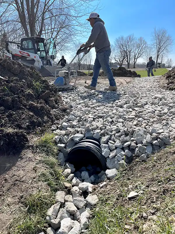 Yard Drainage in New Albany