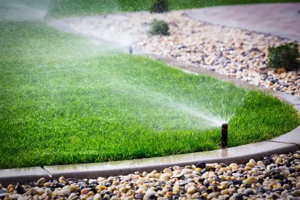 High-quality sod installation service creating an instant green lawn for a modern home exterior.