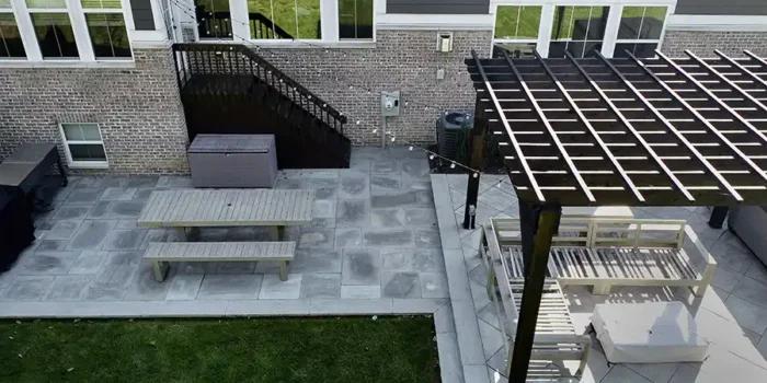 • backyard outdoor living patio design traditions landscape group ohio