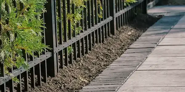 landscaping with fresh mulch beds new albany ohio