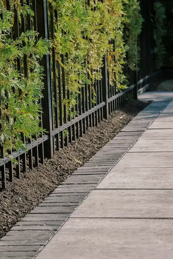 landscaping with fresh mulch beds new albany ohio